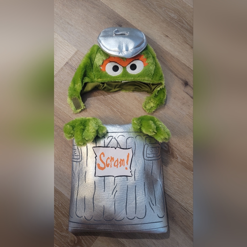 Oscar the grouch baby carrier costume